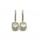 Baget Sallantılı Halka Küpe