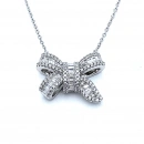 Baget Taşlı Fiyonk Kolye