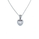 Baget Taşlı Kalp Kolye