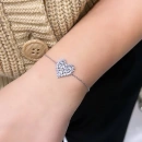 Bagetli Kalp Bileklik