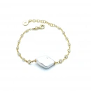 Barok İnci Tif Zincir Bileklik