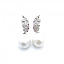 Barok İnci Wings Küpe