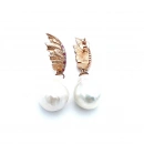 Barok İnci Wings Küpe