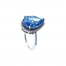 BD Damla Taşlı Round Yüzük