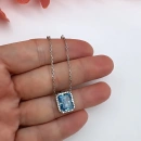 BD Ddörtgen Etrafı Taşlı Kolye