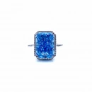 BD Ddörtgen Etrafı Taşlı Yüzük