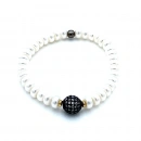 Beyaz İnci Medium Bileklik