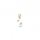 Beyaz Mine Swan Charm Kolye Ucu
