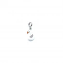 Beyaz Mine Swan Charm Kolye Ucu