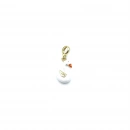 Beyaz Mine Swan Charm Kolye Ucu