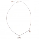 Beyaz Mineli Fishtail Kolye