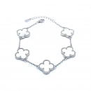 Beyaz Sedef 5li Yonca M Bileklik