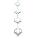 Beyaz Sedef 5li Yonca M Bileklik