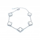 Beyaz Sedef 5li Yonca S Bileklik