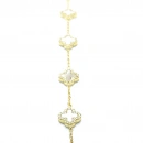 Beyaz Sedef 5li Yonca Taşlı S Bileklik