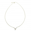 Beyaz Sedef Kelebek Kolye