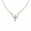 Beyaz Sedef Kelebek Kolye