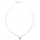 Beyaz Sedef Kelebek Kolye