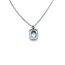 Black Diamond Ddörtgen Taşlı Kolye