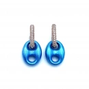 Blue Button M Halka Küpe