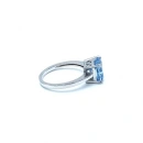 Blue Diamond Kare Tektaş Yüzük