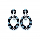 Blue Pebbles Tasarım Küpe