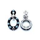 Blue Pebbles Tasarım Küpe