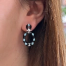 Blue Pebbles Tasarım Küpe