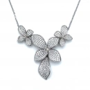 Bruno Taşlı Flower Leaf Kolye