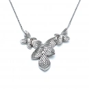 Bruno Taşlı Flower Leaf Kolye