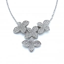 Bruno Taşlı Mini Flower Kolye