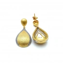 Buck 2 Renk Bombeli Damla Küpe