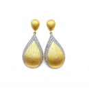 Buck 2 Renk Bombeli Damla Küpe