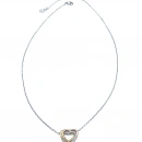 Carti 3 Renk Kalp Kolye