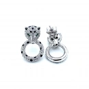 Carti Jag Zebra Circle Küpe