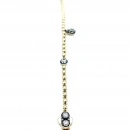 Cassie Black Damla Top Zincir Bileklik