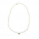 Cassie Black Mini Heart Dot Zincir Kolye