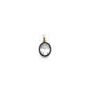 Cassie black Oval Kolye Ucu