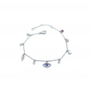 Charm Sallantılı Göz Zincir Bileklik
