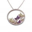 Colourful Butterfly Kolye