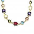 Colourfull Gömme Taş Kolye