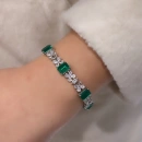 Damla Çiçek Di Zümrüt Paraiba Bileklik