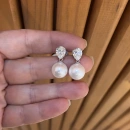 Damla Mozanit İnci Küpe