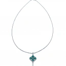 Damla Paraiba Anahtar Kolye