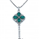 Damla Paraiba Anahtar Kolye