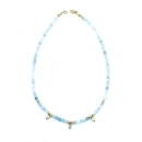 Damla Taşlı Aquamarin Kolye