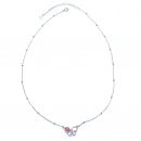 Damla Taşlı Pembe Sedef Kelebek Kolye