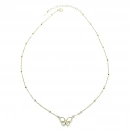 Damla Taşlı Sedef Kelebek Kolye