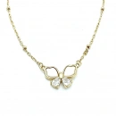 Damla Taşlı Sedef Kelebek Kolye