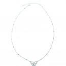 Damla Taşlı Sedef Kelebek Kolye